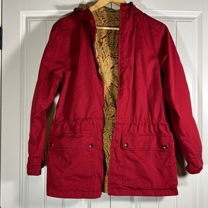 Casual Corner Annex Red Reversible Hooded Coat